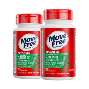 益节MoveFree绿瓶软骨素养护关节中老年36粒*2绿标氨糖维骨力