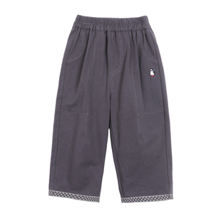 小O爸男婴童 宝宝牛仔裤男童春秋2026新款婴儿柔软深色百搭裤子