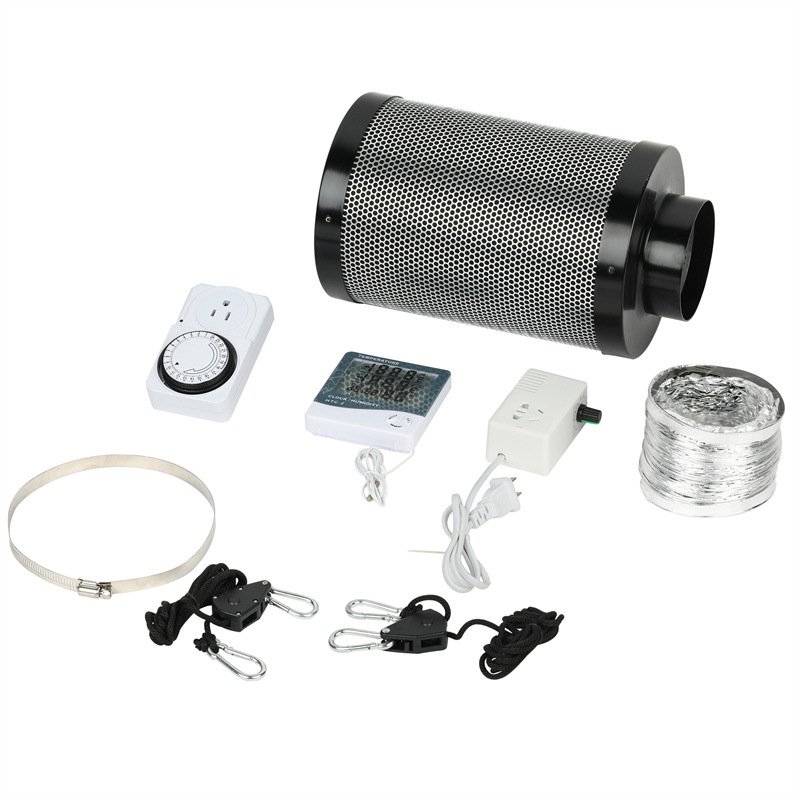 上海德旧20W40W温湿度控制器斜流管道通风机室内种植棚水培抽风机