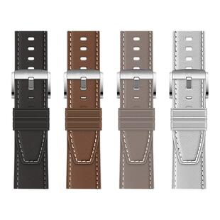 适用华为gt5表带系列gt5pro手表表带专用watch4/3pro男款粒面牛皮真皮皮质gt4男gt3新款智能gt2的高级感wacht