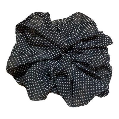 日韩简约网纱波点大肠发圈高级感