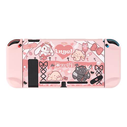 极想switch2保护壳oled保护套ns2全包硬壳可插底座外壳收纳包Joycon手柄套卡通游戏机壳卡盒全套配件哥特兔