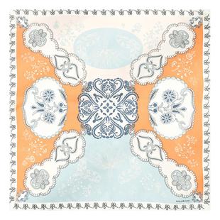 MARJAKURKI玛丽亚古琦时尚方巾丝巾系脖真丝围巾头巾妈妈女友礼物