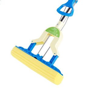 免手洗海绵拖把家用胶棉吸水拖把头对折式挤水拖把地拖拖布