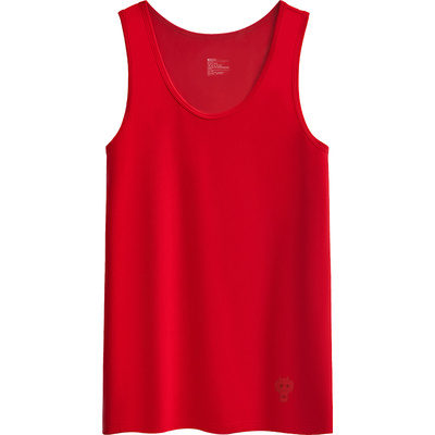 男士背心本命年大红色Hodo/红豆