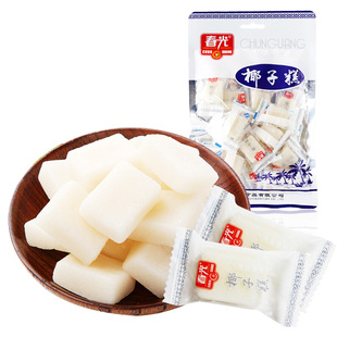 春光椰子糕200克X5袋海南特产点心软糖香Q有嚼劲椰香浓郁椰汁糖