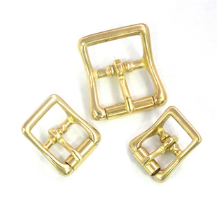 纯铜手工皮带扣头黄铜男士腰带扣头日字针扣包带扣裤带扣零件配件