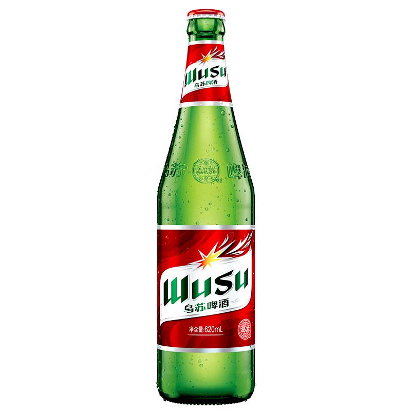 大红乌苏新疆啤酒620ml*12瓶整箱组合装日期新鲜嘉士伯高度烈性酒