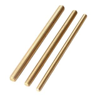 铜丝杆黄铜牙条铜全牙螺柱牙棒螺杆丝杆M3M4M5M6M10M12M14M16M20