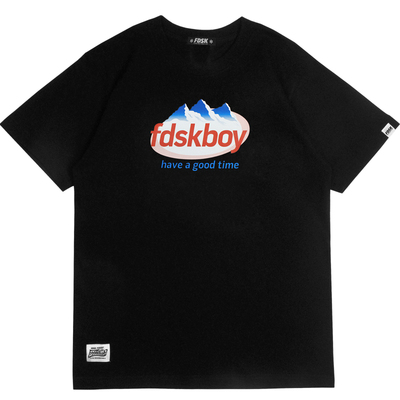 FDSK蒸汽波潮流男友风短袖T恤