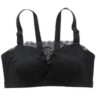 抹胸式文胸聚拢防走光女白色加厚超厚小胸平胸aa杯裹胸内衣无钢圈