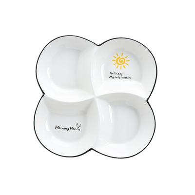 减脂分餐盘小吃烧味拼盘蒸菜盘