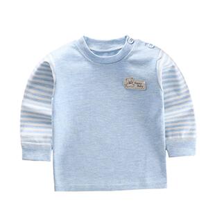 儿童秋衣单件上衣彩棉男童套头长袖内衣女宝宝贴身打底衫睡衣婴儿