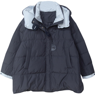 时尚韩版连帽鸭绒羽绒服女2025冬季新款宽松百搭面包服外套潮1065