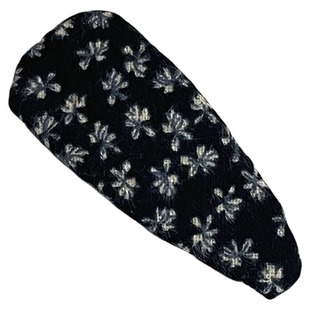 森系日韩黑色碎花手工发夹可爱布艺三角BB夹刘海复古夹子少女发饰