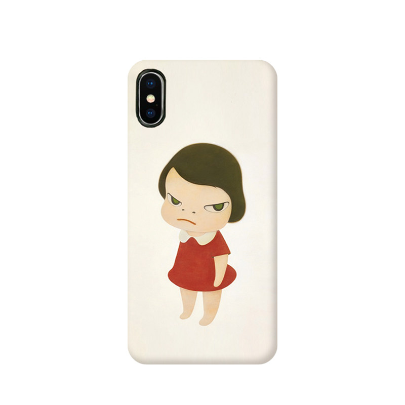 奈良美智适用于iPhone12苹果pro背后max藏16手机17小众plus保护壳高人气15简约经典小女孩超薄防摔镜头保