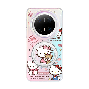 HelloKitty适用华为Mate80Promax手机壳Mete70外壳Mt50P保护套40E磁吸优享版新款防摔mt60带挂绳支架卡通KT猫
