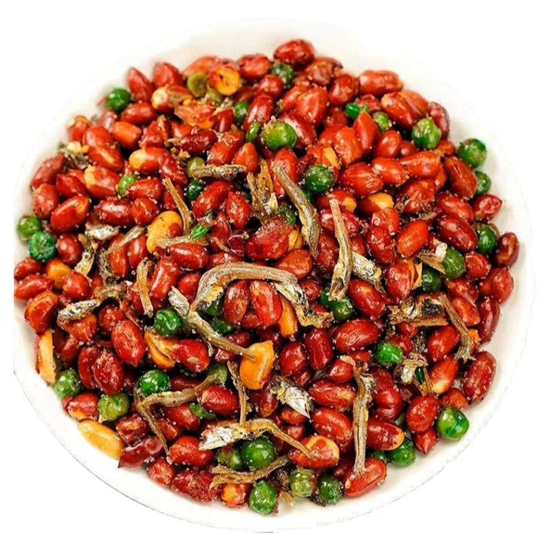 网红小鱼花生米下酒下饭菜