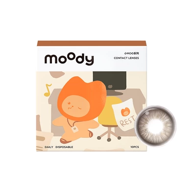 [倩碧联动]moody美瞳疯狂动物城2合作大直径彩色隐形眼镜日抛10片