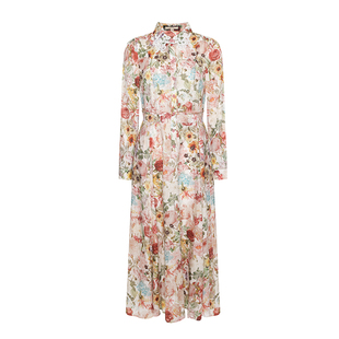 【印花】GEGINA吉吉娜女装奢华碎花连衣裙中长款收腰裙子商场同款