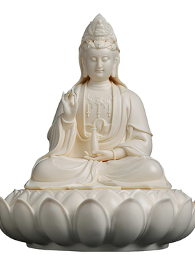 陶瓷观世音菩萨佛像摆件礼品送礼