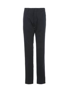【自营】Zegna/杰尼亚男士宽松直筒棉质微弹商务休闲男裤长裤