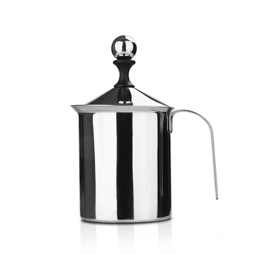 加厚双层打奶泡器 牛奶打泡器花式咖啡杯奶泡壶奶泡机手动打奶器