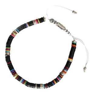 限量多款入非洲唱片珠925银手链disk bracelet贸易珠情侣