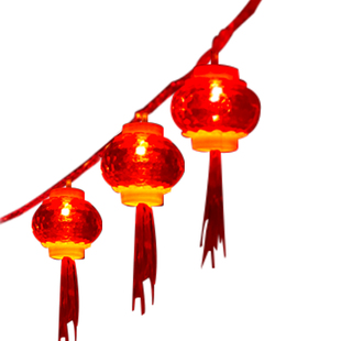 2026新年装饰小红灯笼串灯挂饰家用过年大门春节室内阳台布置彩灯