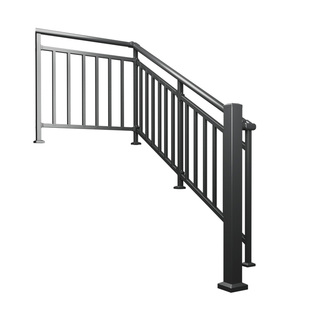 铝合金楼梯扶手护栏栏杆铁艺不锈钢家用农村自建房室内自装复式
