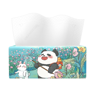 桔子姑娘纸巾大包抽纸L码480张加大加厚餐巾纸抽抽取式面巾纸实惠