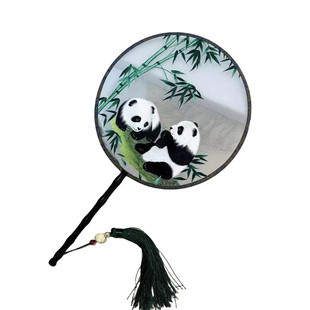 苏绣双面刺绣团扇宫廷古风汉服扇子纯手工中国风出国外事礼品