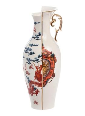 Seletti中西合璧骨瓷器富贵花瓶客厅装饰大口径插花新年节日礼物