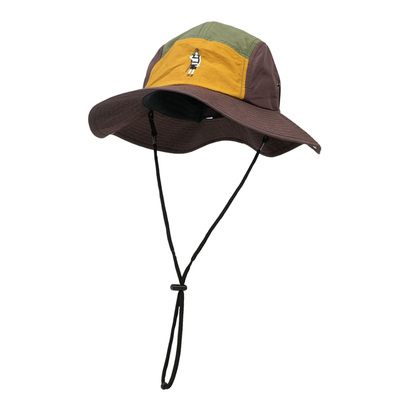 复古拼色速干渔夫帽户外登山帽