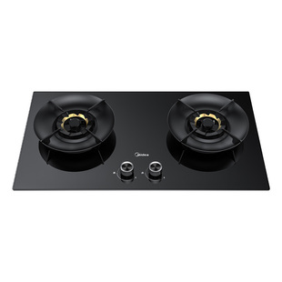 美的官方5.2kw猛火爆炒天燃气灶台嵌入式双灶炉厨房家用烟灶联动