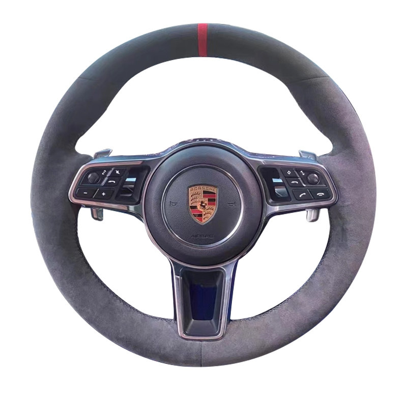 徐记保时捷卡宴macan真皮手缝方向盘套718帕拉梅拉911卡曼把套