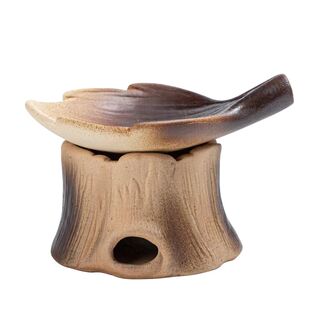 蜡烛温茶器茶炉小火炉茶叶香料提香烤茶炉原矿陶瓷保温暖茶炉底托