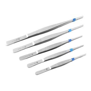 上海金钟镊子组织镊有钩镊不锈钢圆头医用敷料镊有齿镊子手术器械