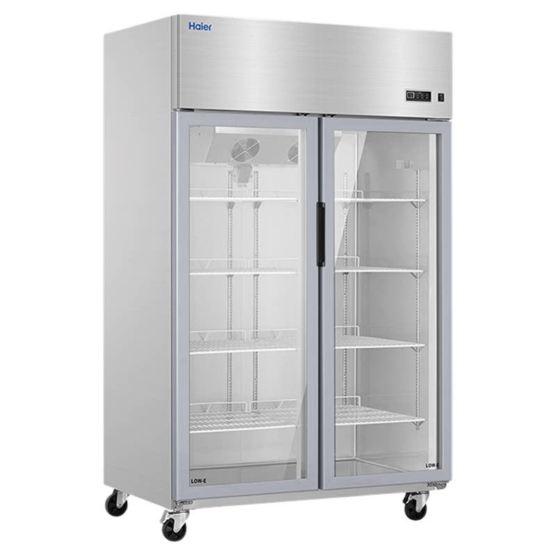 海尔SLG-955C2W 商用冷藏保鲜展示柜玻璃双门风冷无霜蛋糕饮料柜