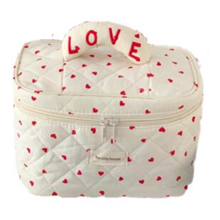 可爱少女爱心化妆包超大容量2025新款便携旅行洗漱包化妆品收纳包