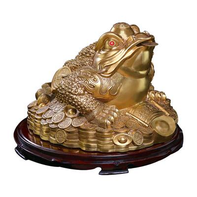 金蟾黄铜客厅开业礼品家居装饰