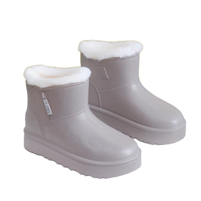冬季加绒保暖防水厚底女雪地靴