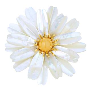 【紫罗兰正版】白离胸针女太阳花植物胸花生日礼物潮别针