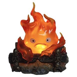 卡西法小火苗床头灯卧室灯睡前灯火焰氛围装饰发光桌面摆件小夜灯