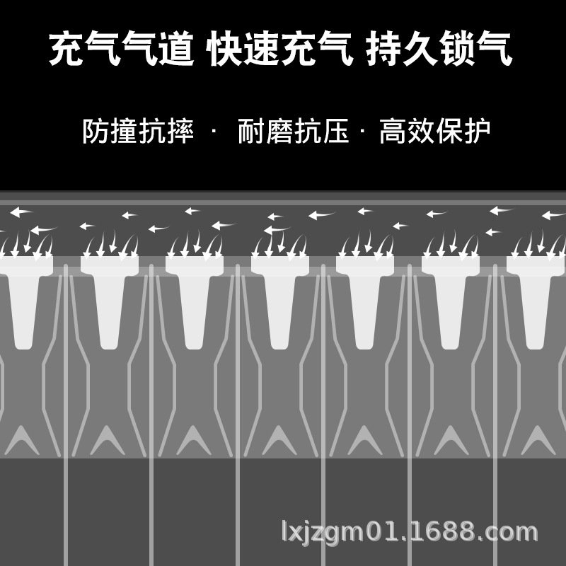 奶粉气柱袋10柱袋包装充气袋打包柱专用防防震快递防爆摔气泡气泡