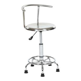 304不锈钢靠背升降酒吧椅学校实验室医疗凳子无尘车间流水线椅子