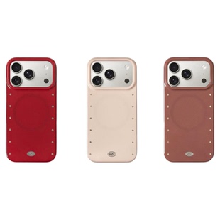 Rolincube原创苹果17Promax手机壳镶钻纯色iPhone17Pro磁吸壳Magsafe适用16Pro简约15Promax高级16Promax时尚