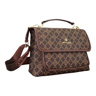 老花邮差包香港古乔百搭时尚大容量斜挎手提女包复古港风单肩斜挎