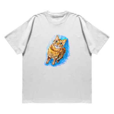 adlib 2024新款APG男女款重磅纯棉T恤小猫趣味印花潮流爆款TE0158