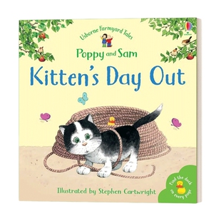 英文原版 Farmyard Tales Stories Kitten's Day Out 农家院故事小猫出游 青少年课外阅读 儿童英语启蒙故事书